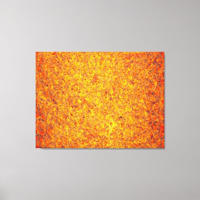 Toile Peinture abstraite orange (Recto)