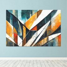 Peinture abstraite ton terre
