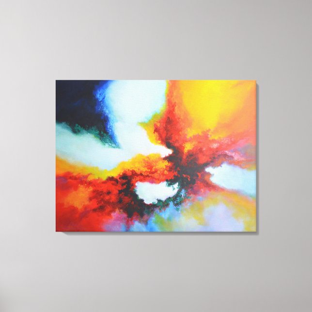 Toile Peinture acrylique Abstraite moderne par Serdar Hi (Recto)