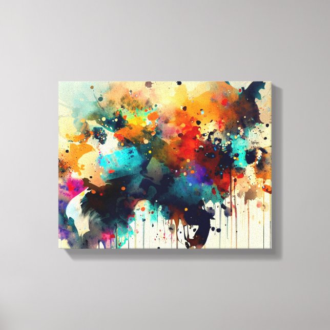 Toile Peinture animale Abstraite (Recto)
