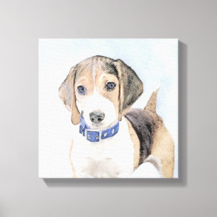 Toile Peinture beagle - Cute Original Chien Art
