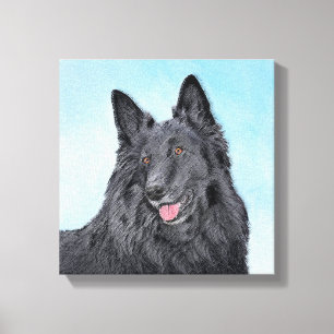 Toile Peinture belge Sheepdog - Cute Original Chien Art