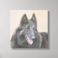 Peinture belge Tervuren - Beau art original de chi
