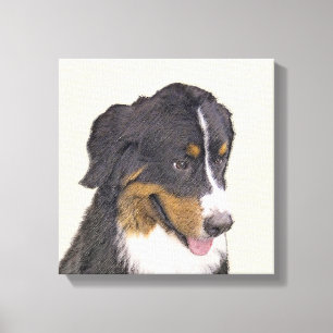 Toile Peinture bernoise de chien de montagne - Art origi
