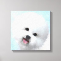 Peinture Bichon Frise - Cute Original Chien Art