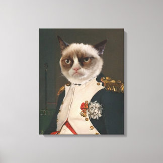 Toile Peinture classique de chats grincheux
