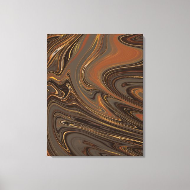Toile Peinture d'art liquide en marbre psychadélique (Recto)