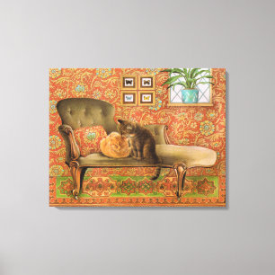 Toile Peinture de chats