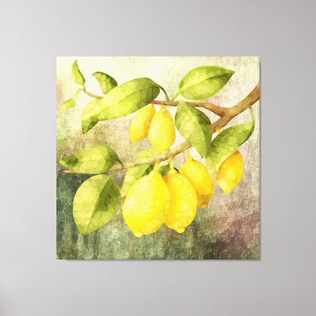Toile Peinture de citrons (Recto)