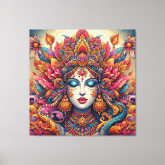 Toile Peinture de déesse vivante : Un chef-d'oeuvre d'In