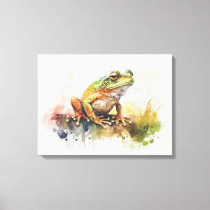 Toile Peinture de grenouille semi-Abstraite très Cool