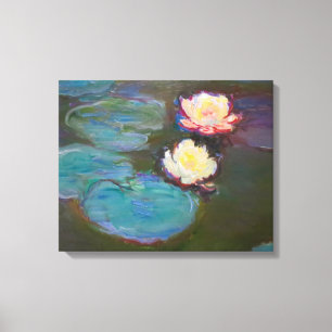 Toile Peinture de nénuphars d'étang de Monet