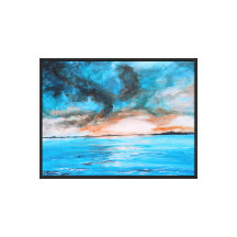 Peinture de paysage au lever du soleil