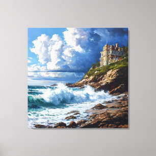 Toile Peinture de paysage marin incroyable