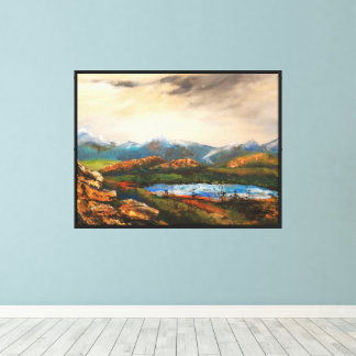 Toile Peinture de paysage "Rocky Heights"