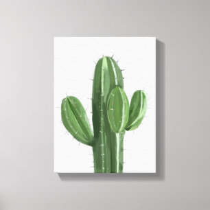 Toile Peinture de plante de cactus - Illustration de nat