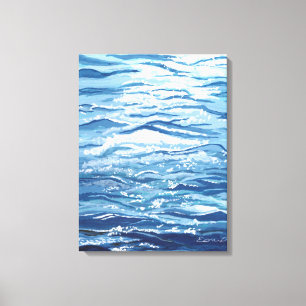 Toile Peinture des vagues