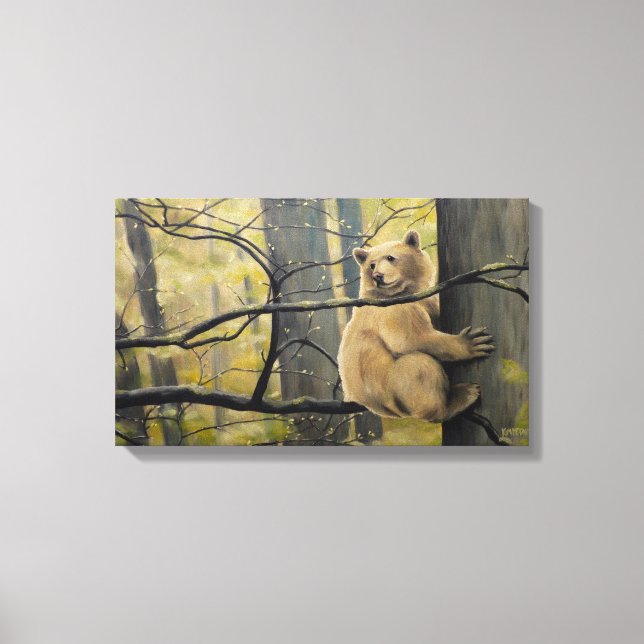Toile Peinture d'ours Spirit Bear Imprimantes Kermode (Recto)