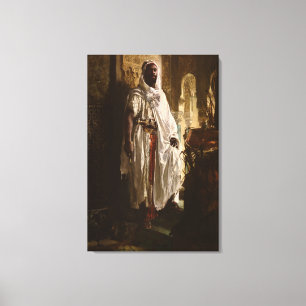 Toile Peinture en chef maure africaine Portrait