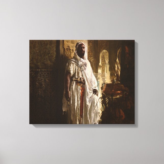 Toile Peinture en chef maure africaine Portrait (Recto)