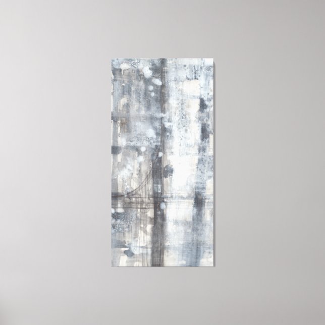 Toile Peinture gris contemporaine (Recto)