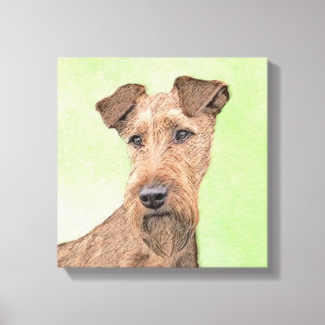 Toile Peinture Irlandaise Terrier - Cute Original Chien  (Recto)