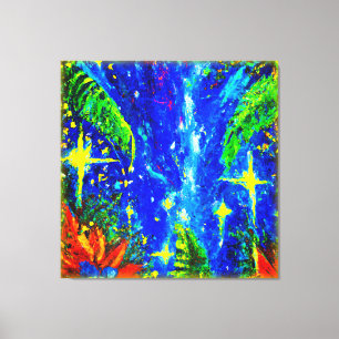 Toile Peinture Jungle Stars. Commandez dès maintenant 