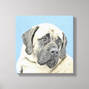 Toile Peinture Mastiff (Fawn) anglaise - Art Chien origi