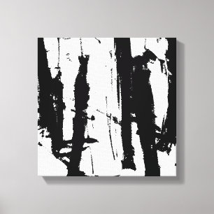 Toile Peinture minimaliste en noir et blanc