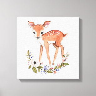 Toile Peinture murale de petit cerf