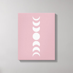 Toile Peinture murale minimaliste rose / mauve