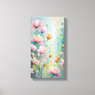 Toile Peinture murale Pastel Flower