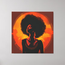 Peinture murale pour femme noire