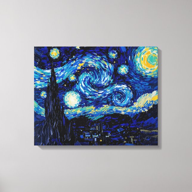 Toile Peinture murale Starry Night Sky Premium enveloppé (Recto)