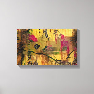 Toile Peinture orientale. style japonais