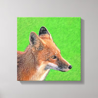 Peinture Red Fox - Art original de la faune
