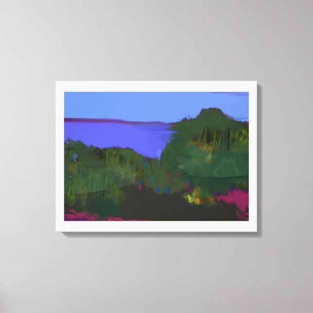 Toile Peinture sur le littoral (Recto)