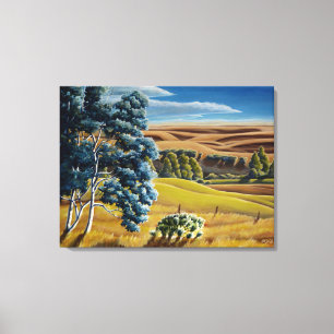 Toile Peinture sur les contreforts du paysage canadien t