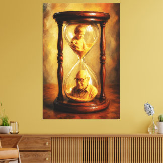 Toile Peinture symbolique du passage de la vie en sablie