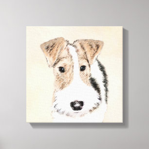 Toile Peinture Terrier de Renard de fil - Cute Original