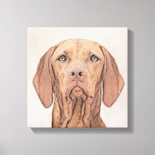 Toile Peinture Vizsla - Joli art original chien