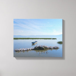 Toile Pélicans du lac Chapala