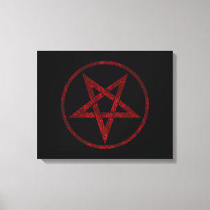 Toile Pentagram Red Devil