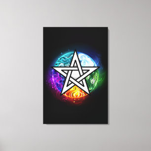 Toile pentagramme du Wiccan