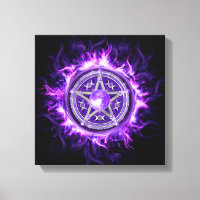 Pentagramme mauve-lune
