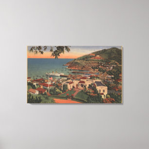 Toile Père Noël Catalina, CA - baie d'Avalon
