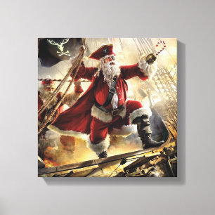 Toile Père Noël Est Un Pirate