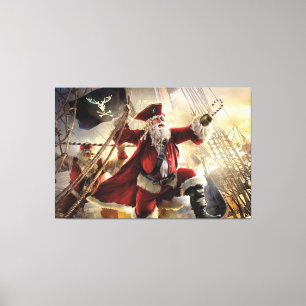 Toile Père Noël est un Pirate