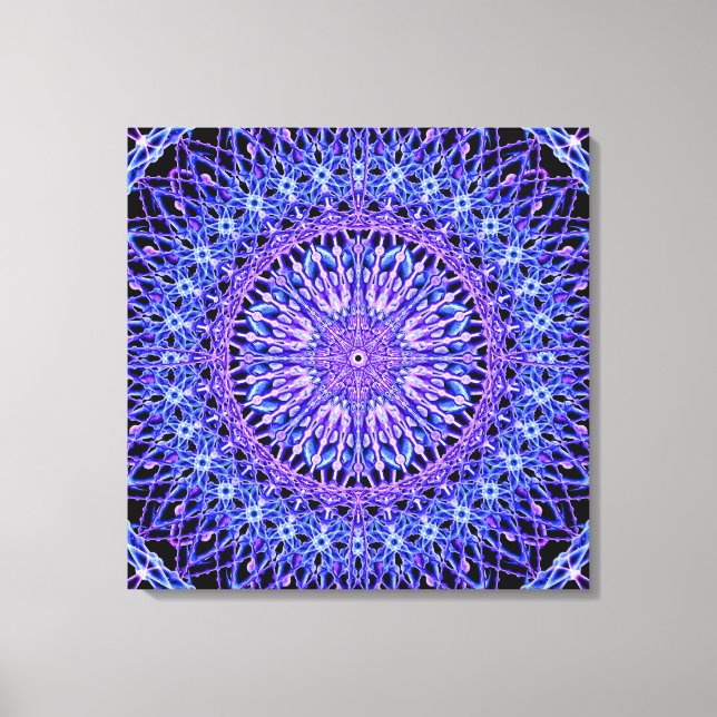 Toile Perles de lumière Mandala (Recto)