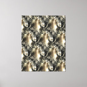 Toile Perles dorées